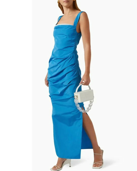 Paris Georgia Raf Midi Dress - 8 / Blue - Dresses