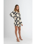 Pasduchas Covert Shirt Dress Size in Black and Cream AU 10 - 10 / Print - Dresses