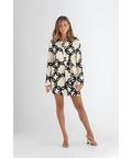 Pasduchas Covert Shirt Dress Size in Black and Cream AU 10 - 10 / Print - Dresses