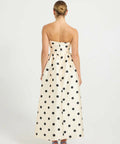 Pasduchas Dottie Strapless Midi Dress Cream Size 6 & 10 - Dresses