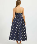 Pasduchas Dottie Strapless Midi - Navy - Dresses