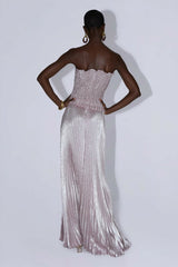 L'Idee Maya Gown Dusty Pink Shimmer Size 8,10 view 3