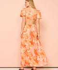 Peony Forever Maxi Dress In Paloma - 10 / Orange - Dresses