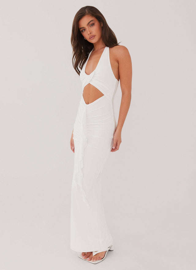 Peppermayo Allanna Frill Maxi - 6 / White - Dresses