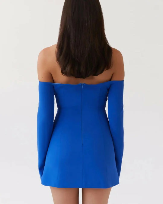 Peppermayo Dominique Blazer Dress Blue - Dresses