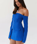 Peppermayo Dominique Blazer Dress Blue - Dresses