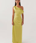 Peppermayo Heart Of Glass Satin Maxi - 12 / Yellow - Dresses