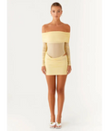 Peppermayo No Doubt Mini Dress Yellow - 8 / Yellow - Dresses
