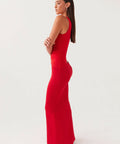 Peppermayo Seranella One Shoulder Maxi Dress - Cherry Red - 6 / Red - Dresses