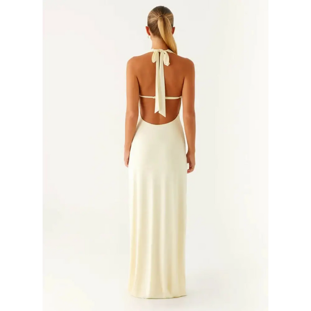 Peppermayo Spirit Maxi Dress Pale Yellow - 8 / Yellow - Dresses