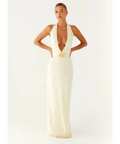Peppermayo Spirit Maxi Dress Pale Yellow - 8 / Yellow - Dresses