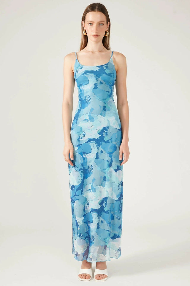 Perfect Stranger Romantic Blues Dress - 8 / Blue - Dresses