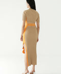 Jodie-Pleated-Long-Dress-With-Wavy-Side-Slit-in-Brown-4-1138x1536