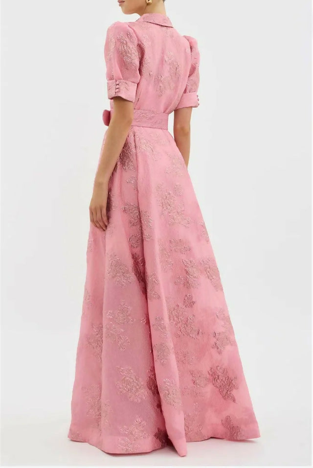 Rebecca Vallance Annette Button Gown; Size 14; Pink