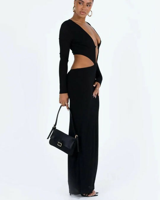 Princess Polly Everton Dress - 6 / Black - Dresses
