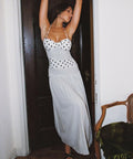 Princess Polly Marguerite Halter Maxi Dress White Polka - 6 / Print - Dresses