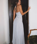 Princess Polly Marguerite Halter Maxi Dress White Polka - 6 / Print - Dresses