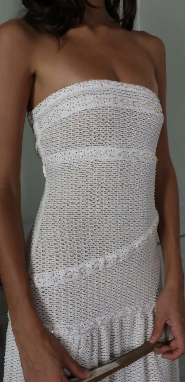 Fait Par Foutch COLETTE DRESS - IVORY – view 4