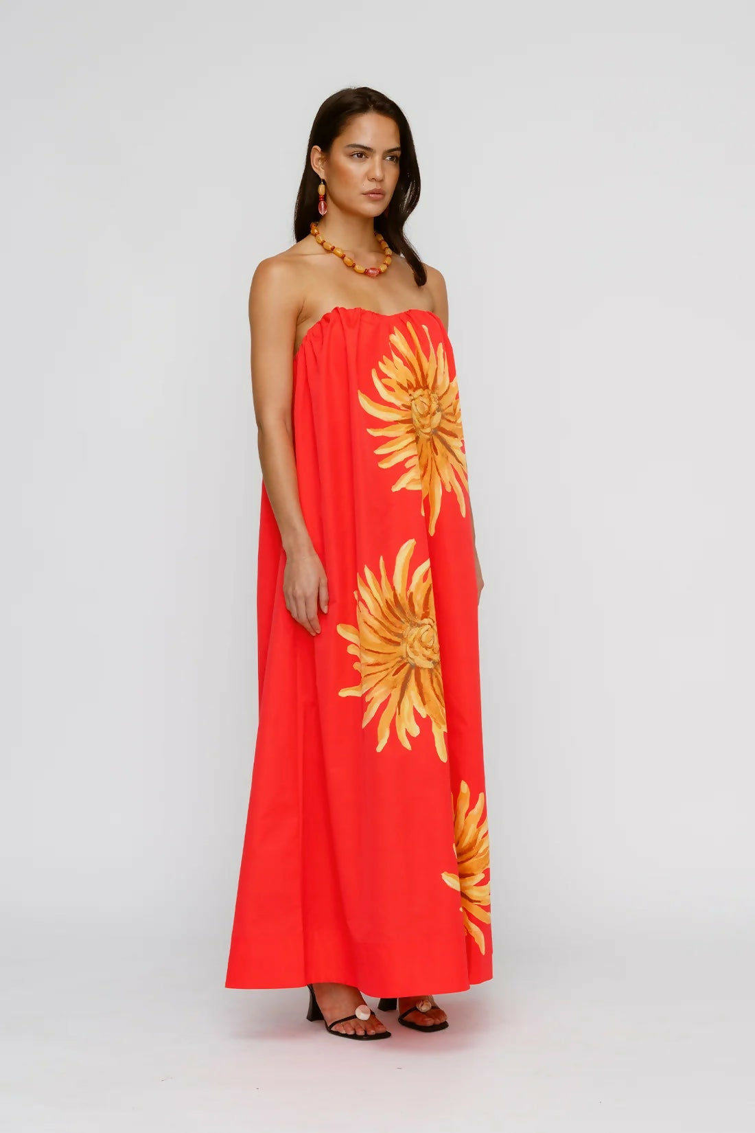 The Wolf Gang Verona Maxi Dress - Rojo Sunflower – view 2