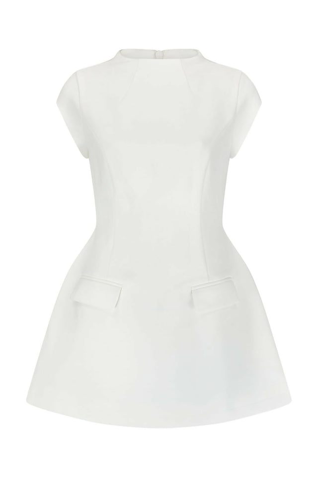 Odd Muse the Ultimate Muse Cap Sleeve Mini Dress in White Size 8