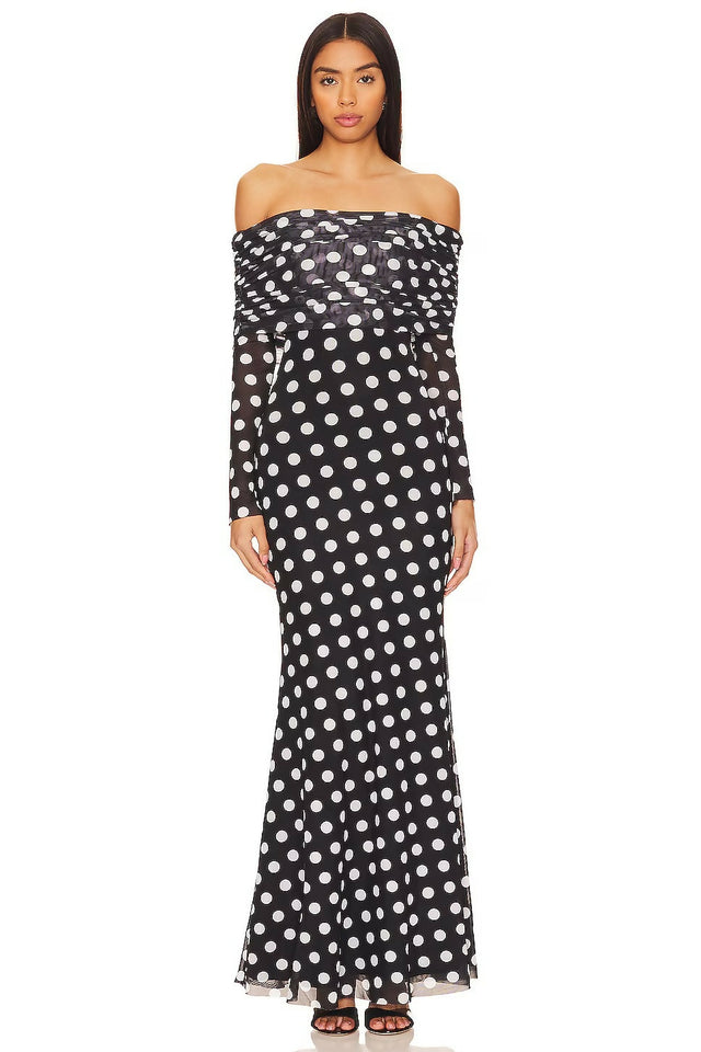 AFRM Thelma Dress - Diagonal Dot