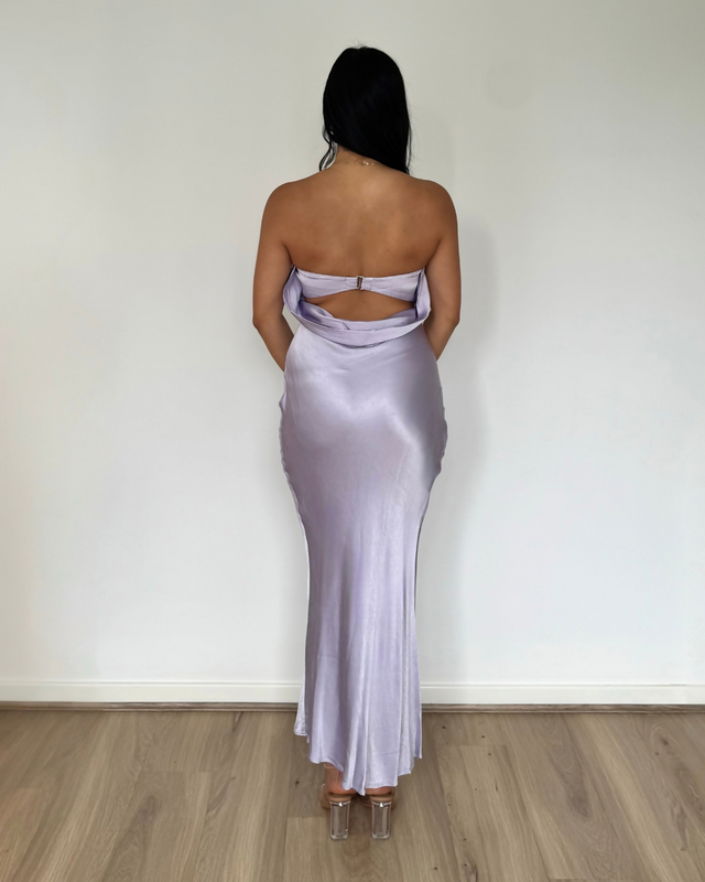 Bec and Bridge Moon Dance Strapless Dress Lilac