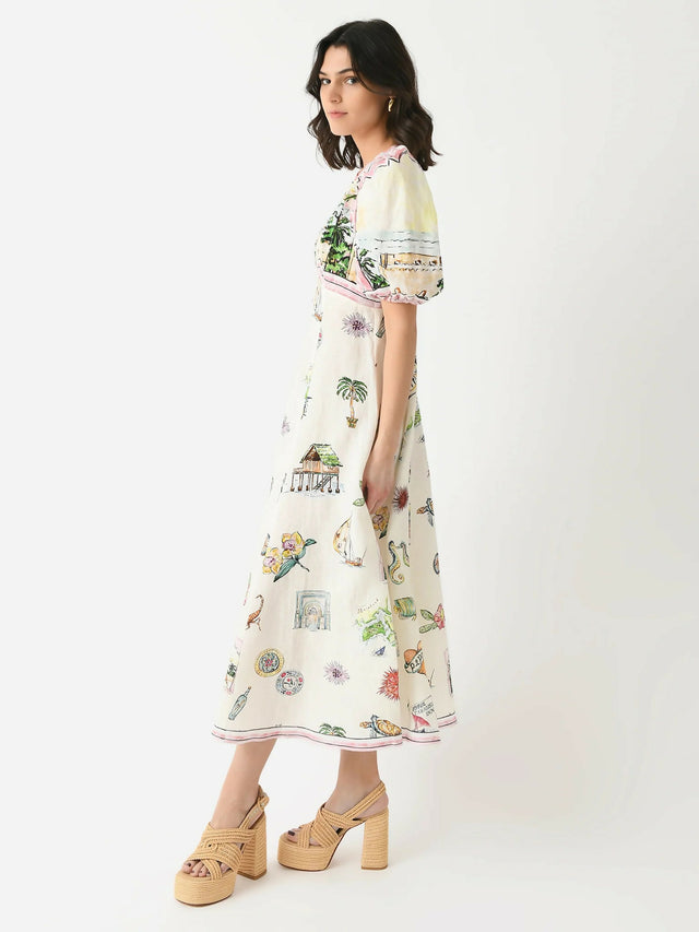 Alemais Sunset Midi Dress