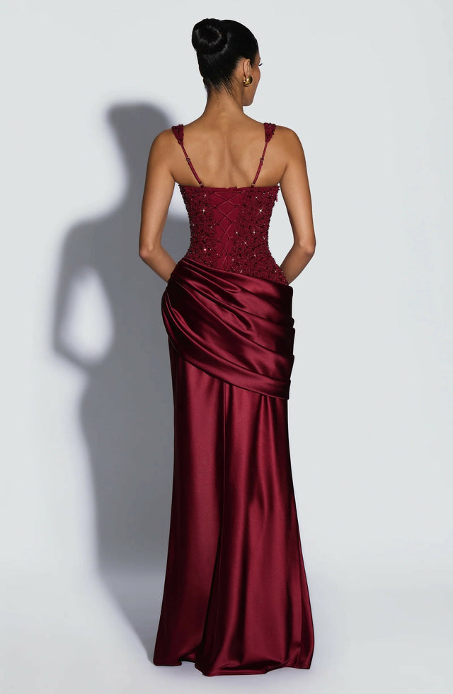 Babyboo Alexandria Maxi Dress Burgundy