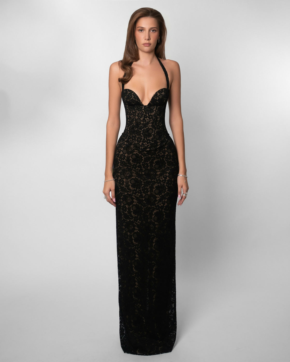 Fenity Monique Gown Black Size 6,8,10 – designer dress hire
