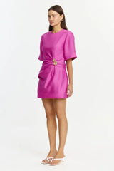 Acler Mannersly Mini Dress - Pink Topaz view 2