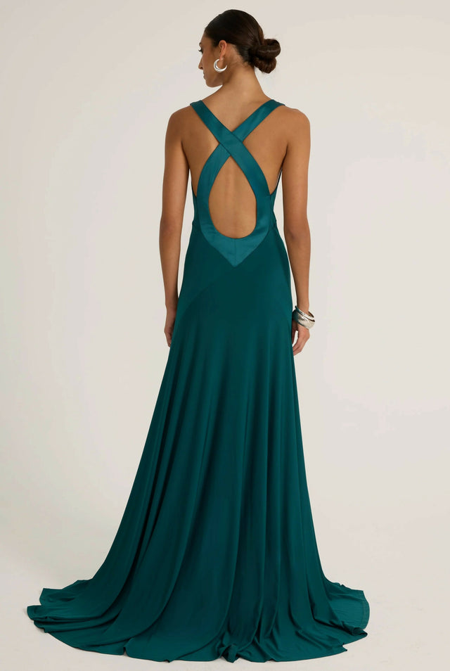 Ance Gria Rina Gown in Teal