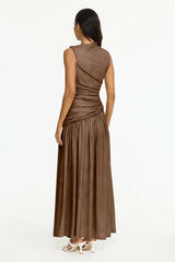 Acler Deanhill Maxi Dress Sepia view 3