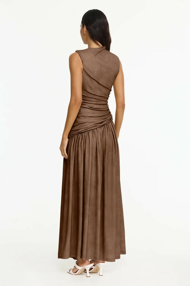 Acler Deanhill Maxi Dress Sepia