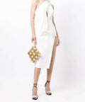 Rachel Gilbert Apollo Midi Dress - 6 / White - Dresses