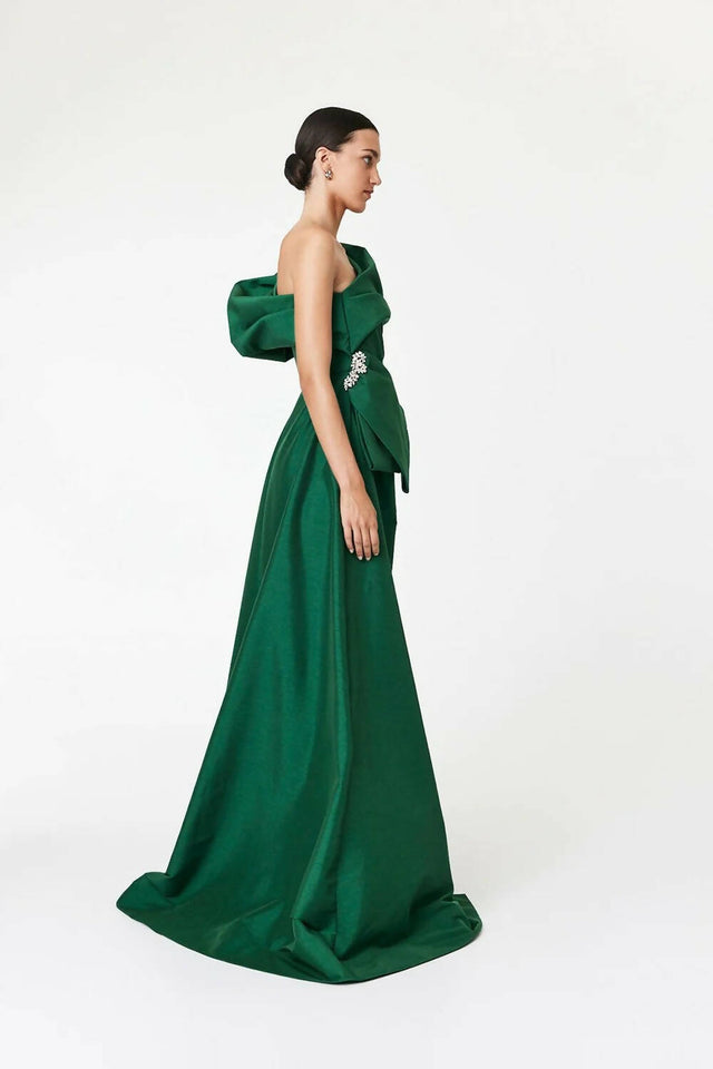 Rachel Gilbert Archer Gown - 12 / Green - Dresses