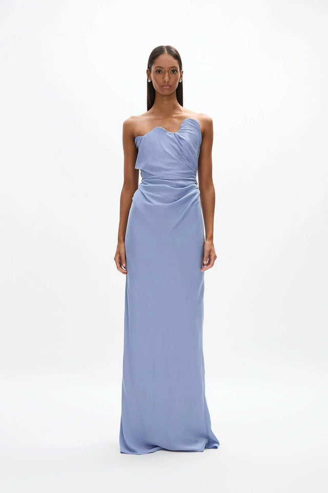 chinese dress ladies Rachel Gilbert Aries Maxi in Marina