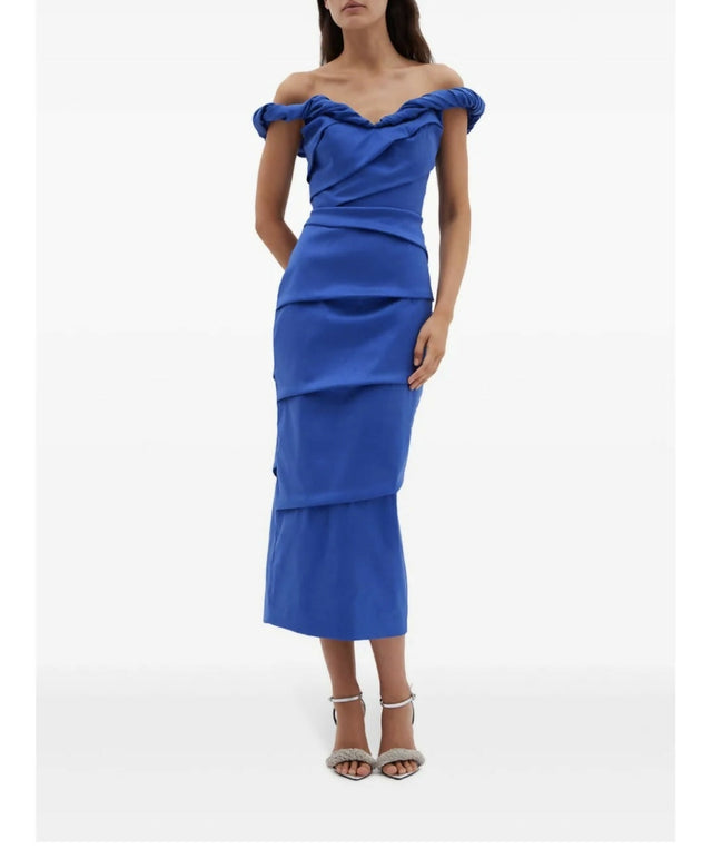 Rachel Gilbert Asha Dress Blue 3/AU12 - 12 / Blue - Dresses