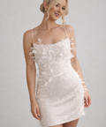 Rachel Gilbert Astra Mini White 3/AU12 - 12 / White - Dress