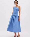 Rachel Gilbert Banks Dress in Cornflower Size AU 8 - 8 / Blue - Dresses