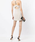 Rachel Gilbert Blaise Mini Dress Stone Size 4/AU 14 - 14 / Nude - Dresses