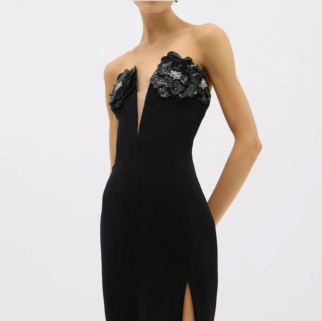 Rachel Gilbert Bowie Dress - 8 / Black - Dresses