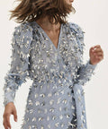 Rachel Gilbert Carina Mini Blue Dress - 8 / Blue - Dresses