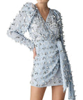 Rachel Gilbert Carina Mini Blue Dress - 8 / Blue - Dresses