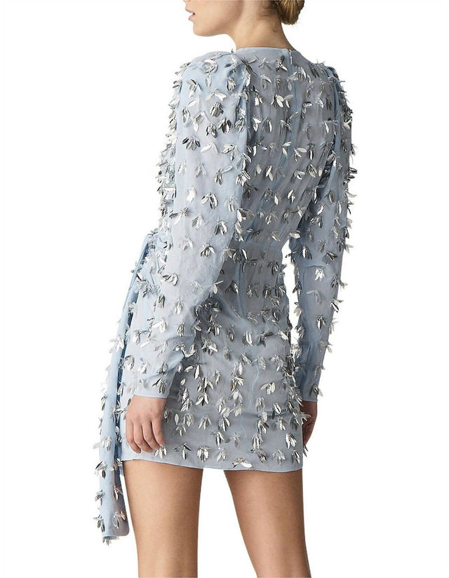 Rachel Gilbert Carina Mini Blue Dress - 8 / Blue - Dresses