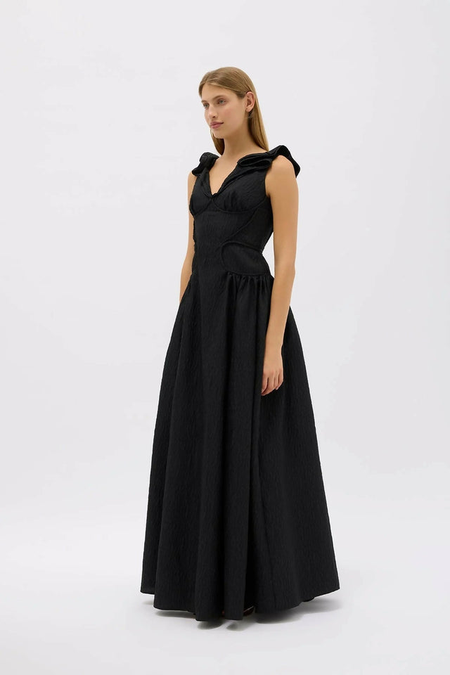 Rachel Gilbert Celia Gown in Black Size 12 - 12 / Black - Dresses