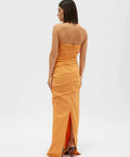 Rachel Gilbert Cheri Maxi Gown - 12 / Orange - Dresses