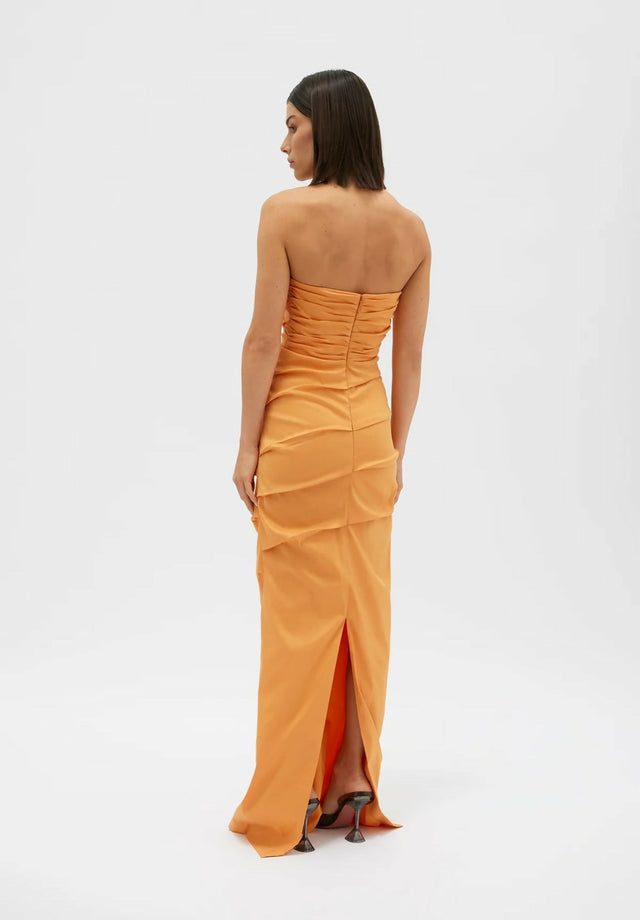Rachel Gilbert Cheri Maxi Gown - 12 / Orange - Dresses