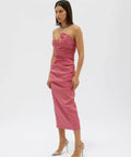 Rachel Gilbert Cheri Midi Dress Size 10 - 10 / Pink - Dresses