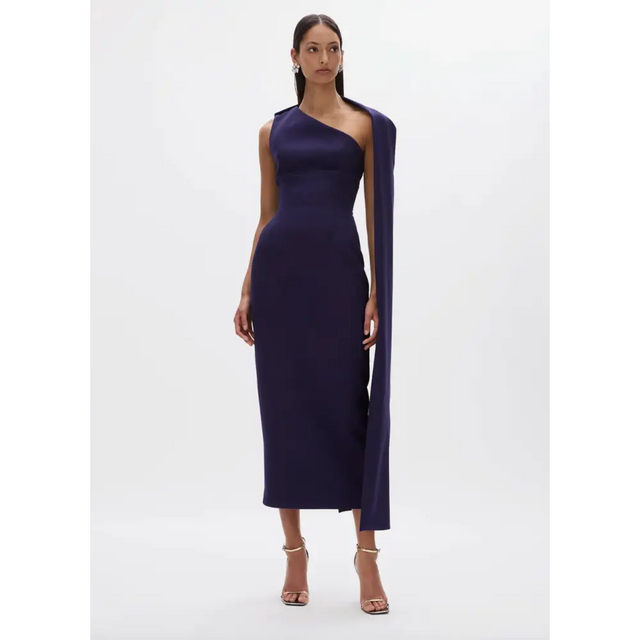 Rachel Gilbert Clara Midi Dress Purple Size 6 8 & 10 - Dresses