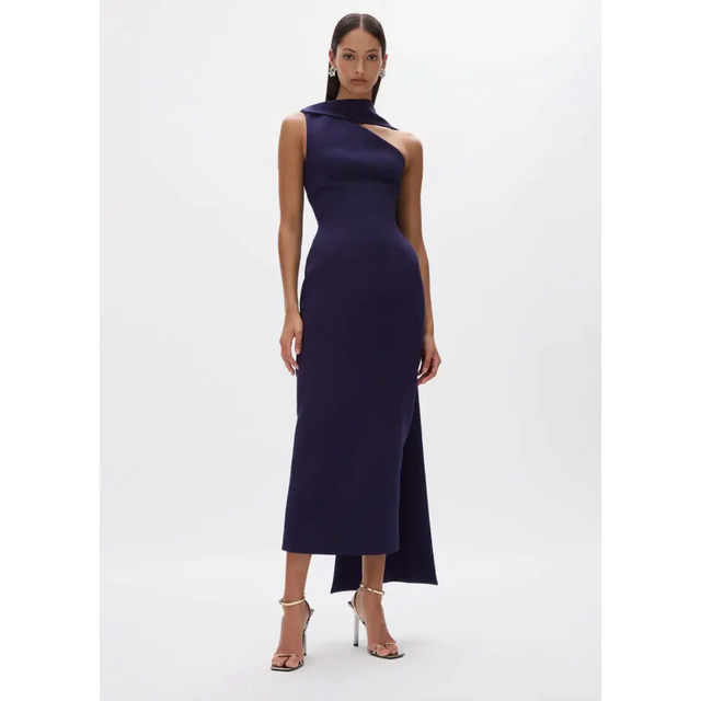 Rachel Gilbert Clara Midi Dress Purple Size 6 8 & 10 - Dresses